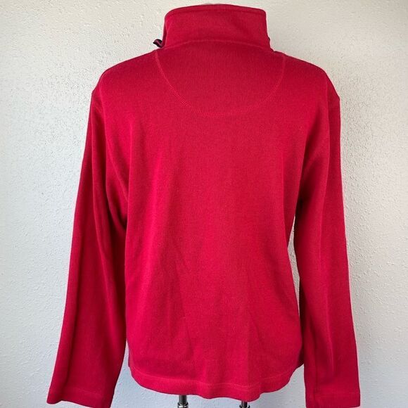 Niki Taylor Red Quarter Zip Pullover Size M - Picture 5 of 6